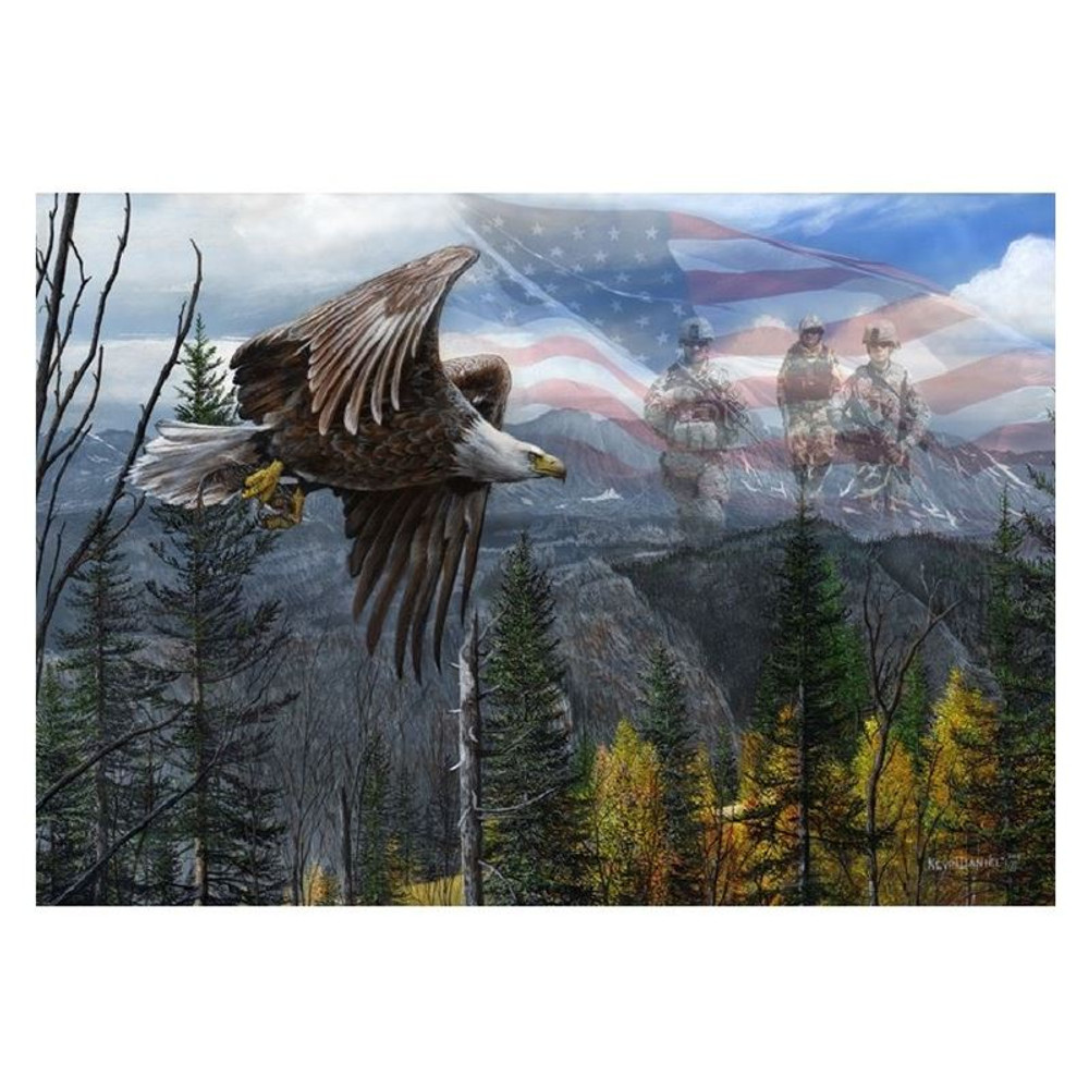 Eagle print may freedom forever fly ii kevin daniel