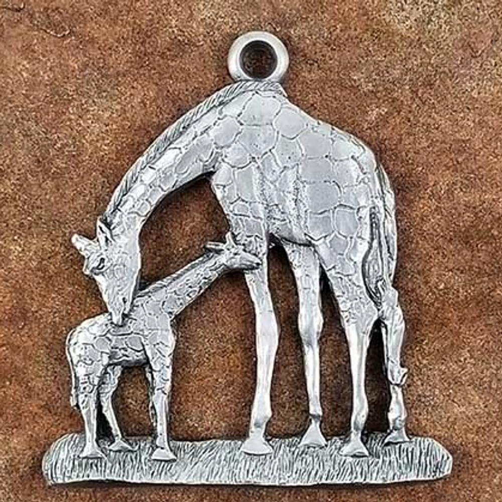 Giraffe Pewter Ornament | Andy Schumann | SCHMC122102