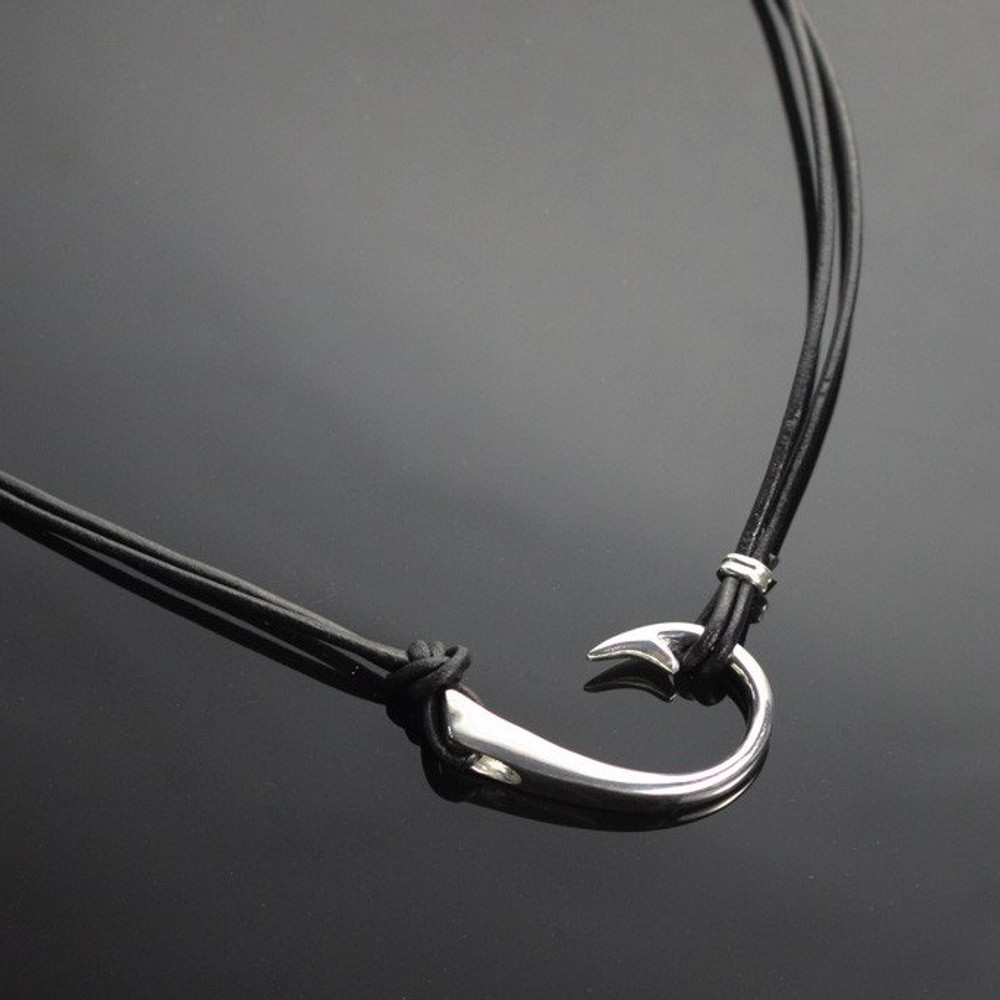 The Ollie Sideways Hook Necklace | Anisa Stewart Jewelry | ASJ2-1p1017-S18