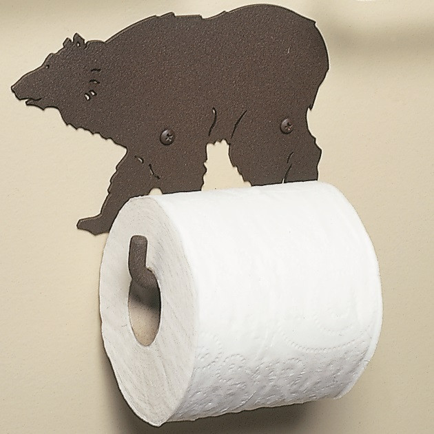 Bear Toilet Paper Holder Bathroom Decor