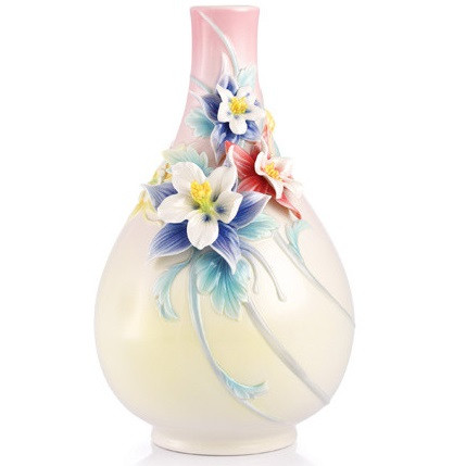 FRANZ 花瓶 fz02963 Columbine Vase | Franz Collection | Porcelain