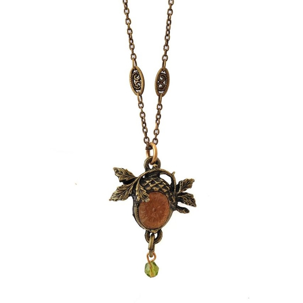 Acorn Pendant Necklace | La Contessa Jewelry | LCNK9252