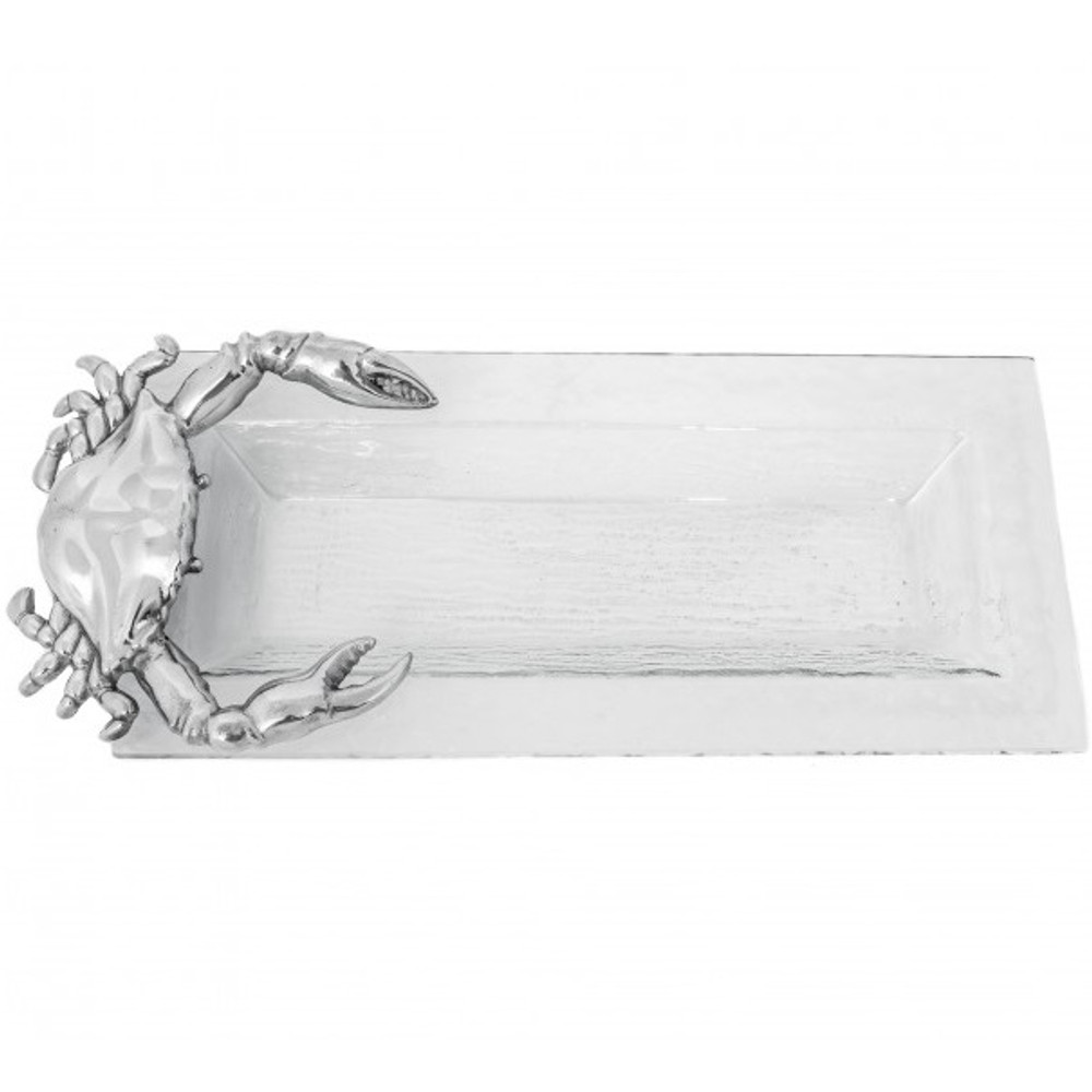 Crab Glass Oblong Serving Tray | Arthur Court Designs | 104130