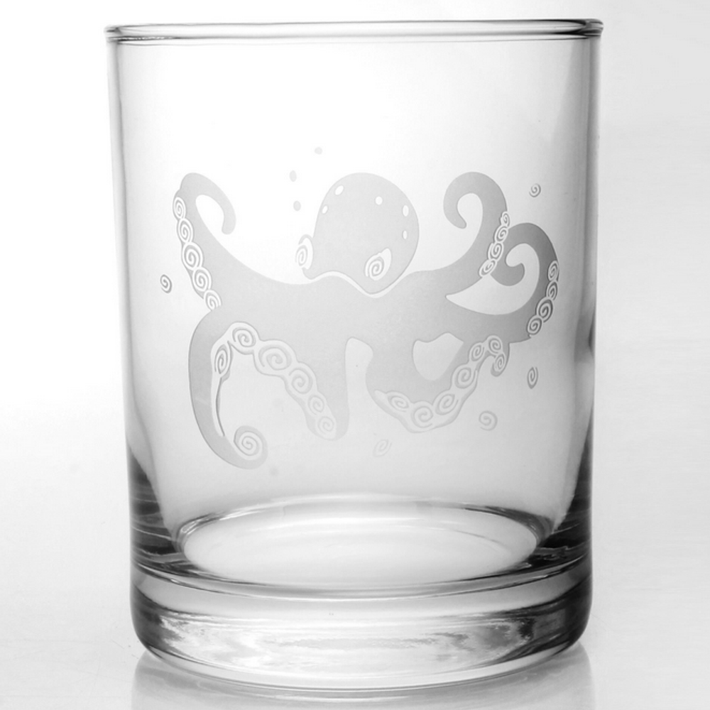 Octopus Double Old Fashioned Glass Set of 4 | Rolf Glass | 238005