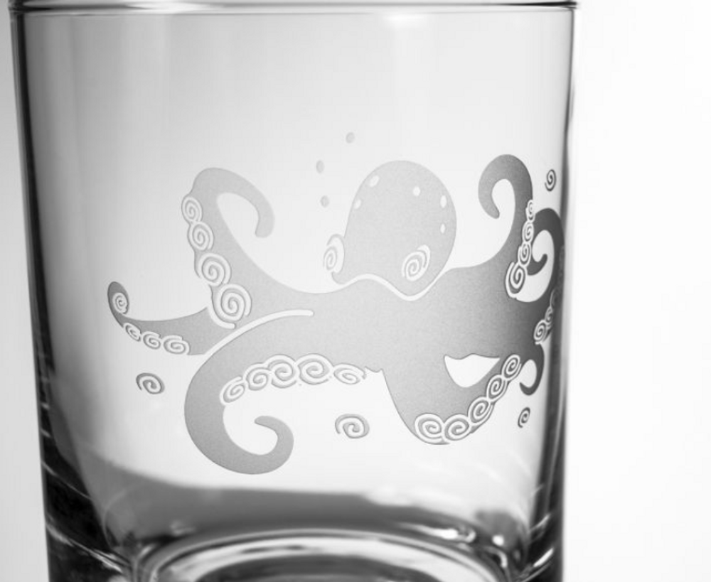 Octopus Double Old Fashioned Glass Set of 4 | Rolf Glass | 238005