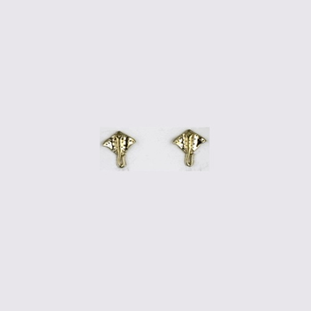 Spotted Ray 14K Gold Post Earrings | Kabana Jewelry | GE556