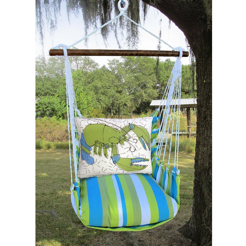 Lobster Hammock Chair Swing "Beach Boulevard" | Magnolia Casual | BBRR619-SP