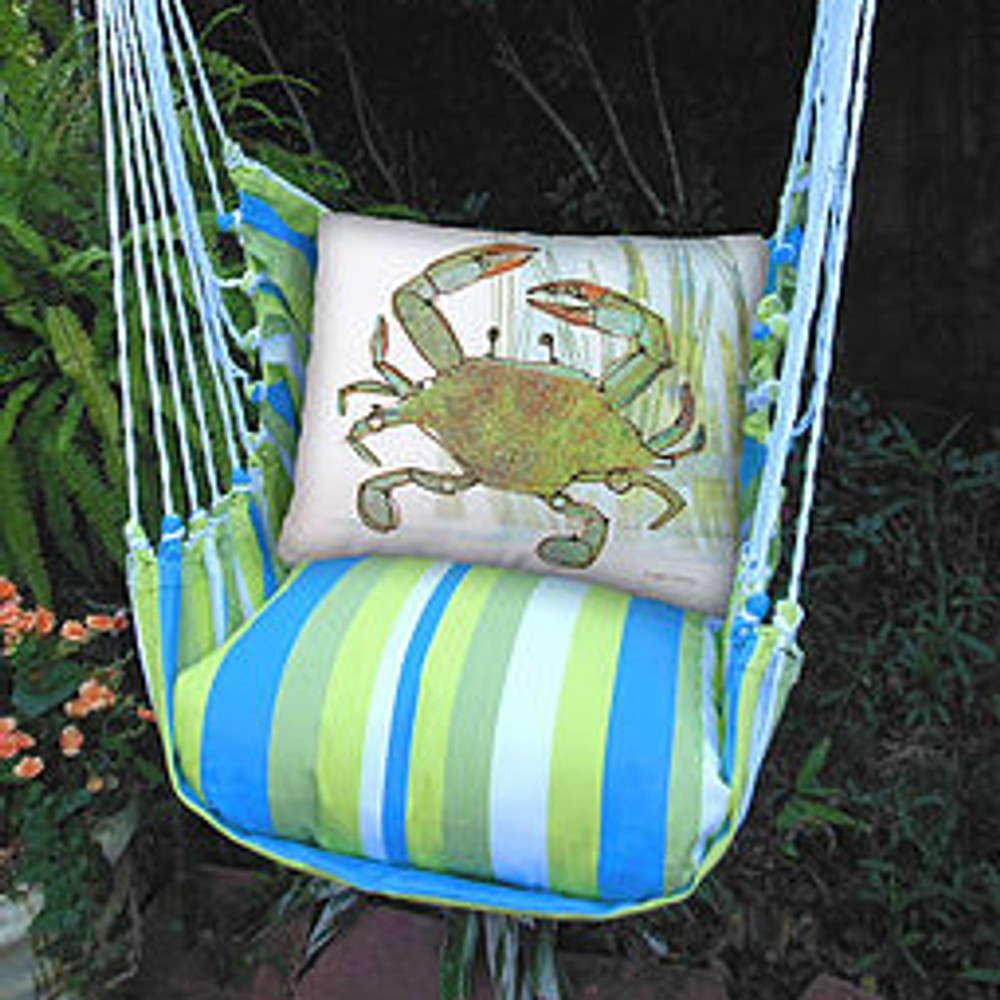 Blue Crab Hammock Chair Swing "Beach Boulevard" | Magnolia Casual | BBRRCIM-SP -2