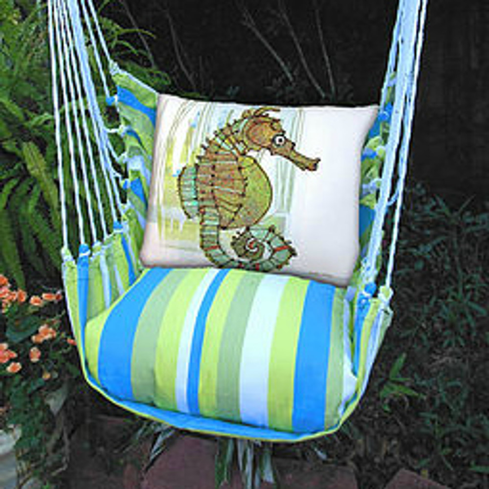 Seahorse Hammock Chair Swing "Beach Boulevard" | Magnolia Casual | BBRRSIM-SP