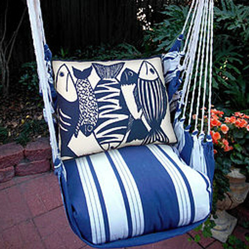 Fish Nautical Hammock Chair Swing "Marina" | Magnolia Casual | MAFSB-SP -2