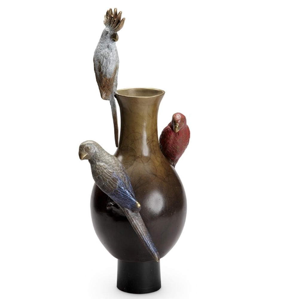 Tropical Bird Trio Vase | 80310 | SPI Home -2