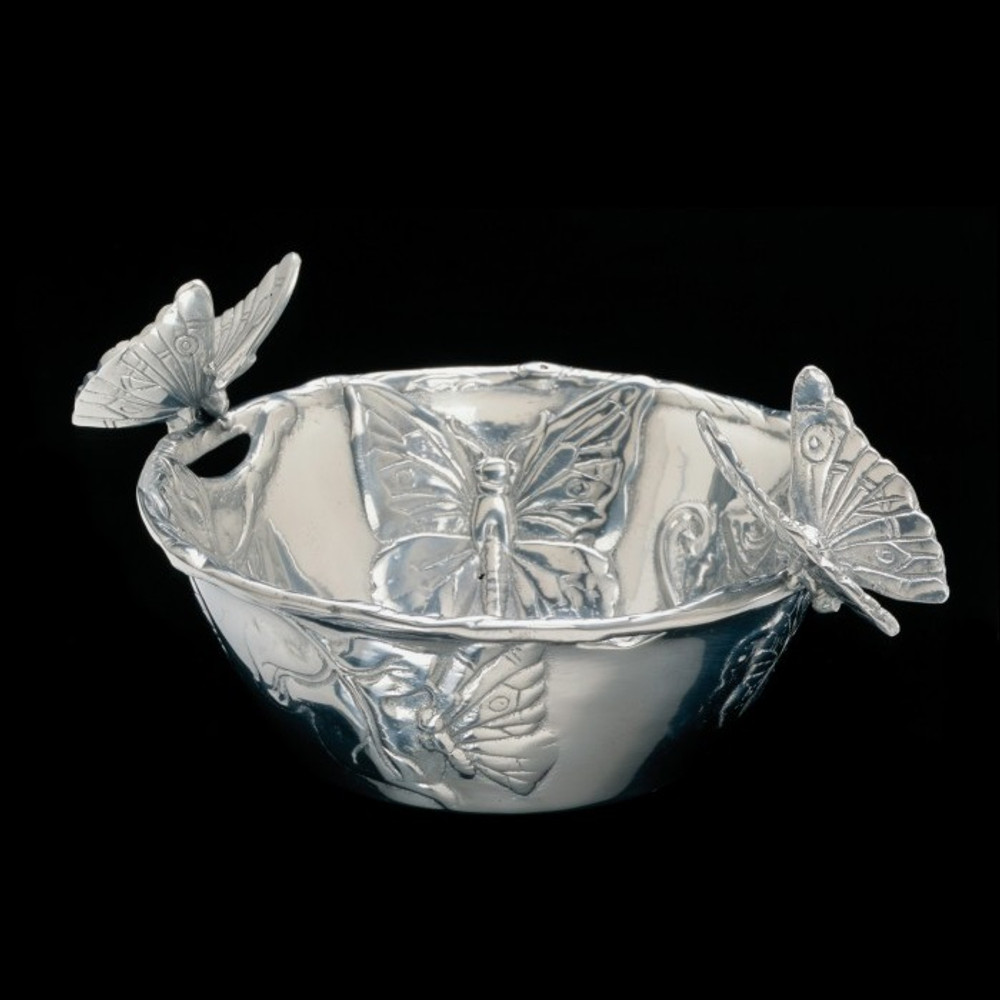 Butterfly Nut Bowl | Aluminum | Arthur Court