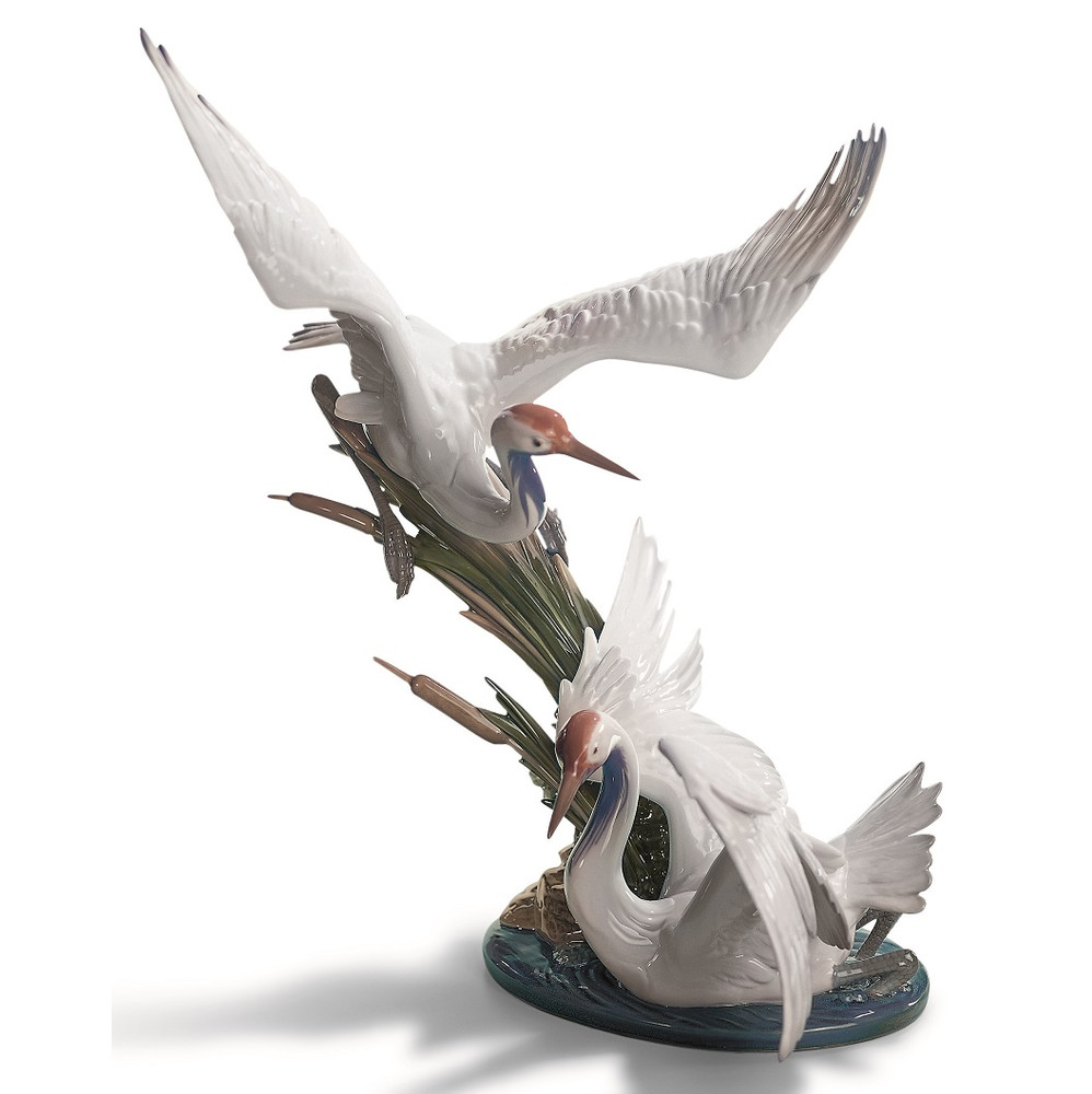 Cranes Porcelain Figurine | Lladro | 1001456