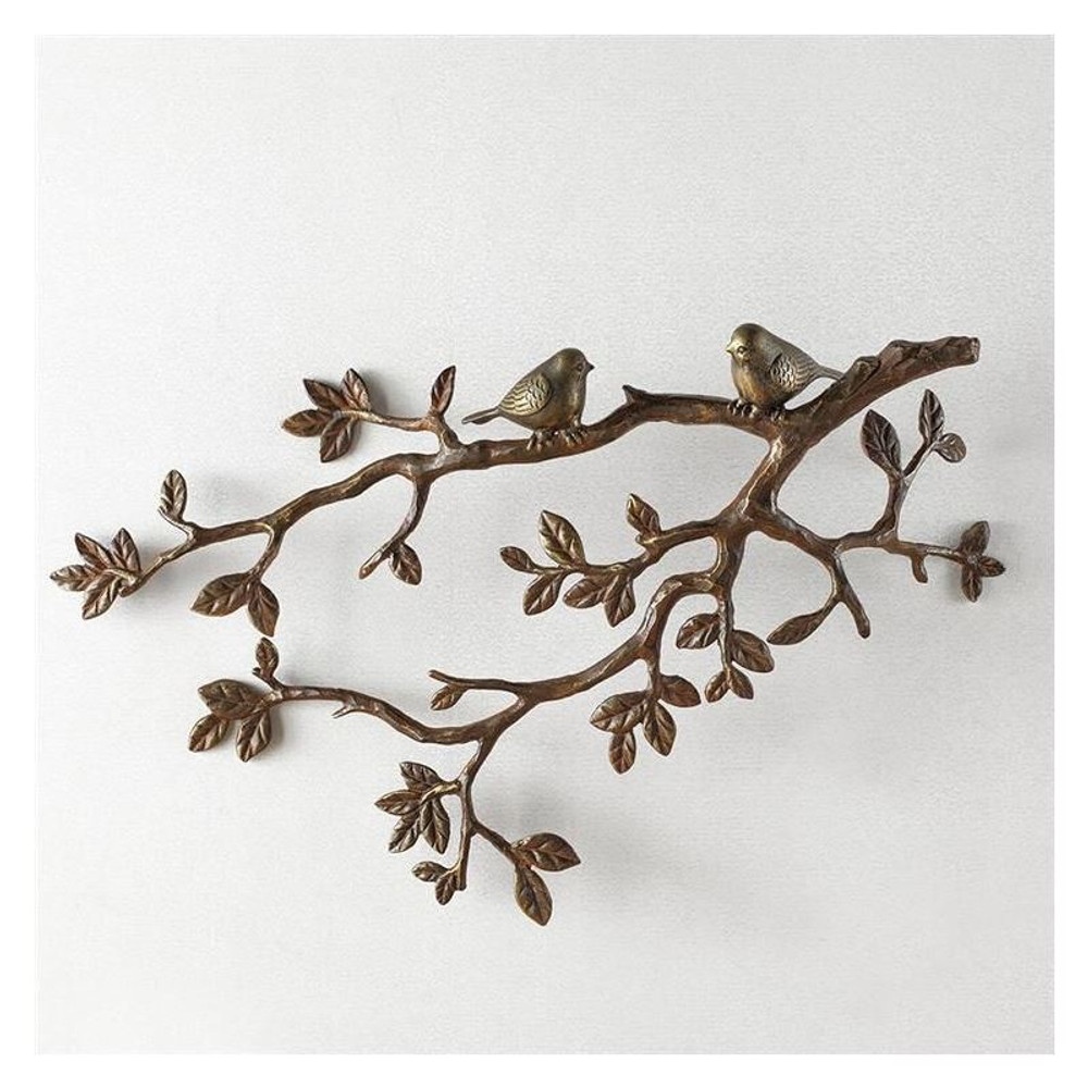 Little Lovebirds on Branch Wall Plaque | 34037 | SPI Home -2