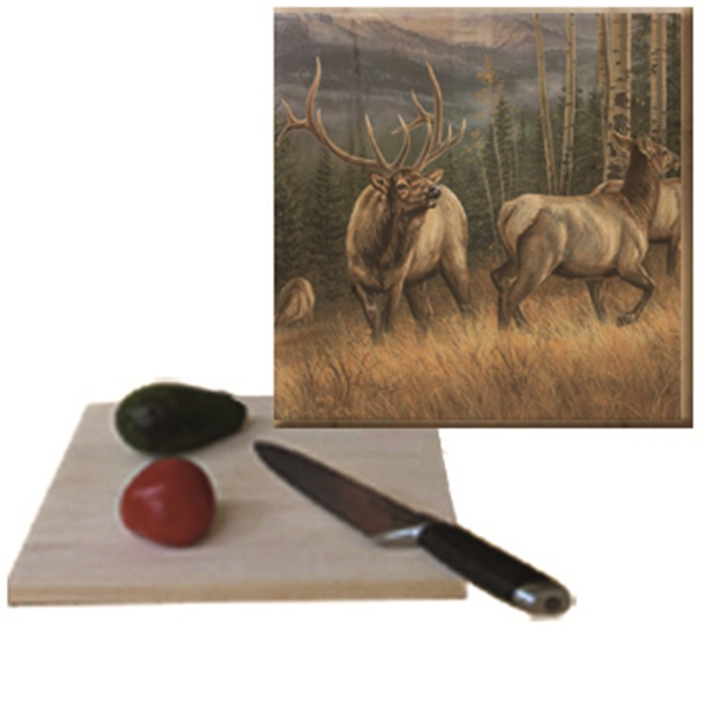 Elk Cutting Board "Back Country" | Wood Graphixs | CBBCE1212