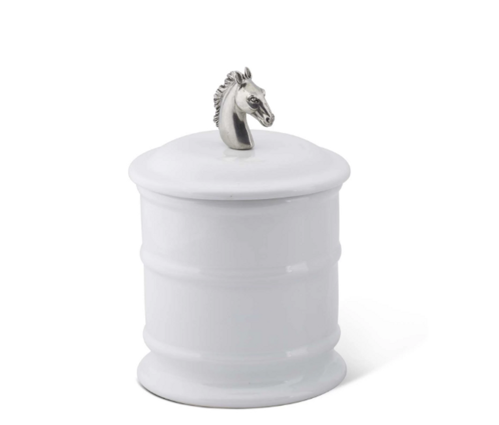 Horse Head Canister Set of 2 | Vagabond House | H273H-H263H-1