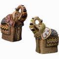 Festival Elephant Ceramic Figurine Set | De Rosa | Rinconada | F204B-F204W -2