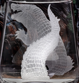 Alligator Stemless Wine Glass Set of Two | EC673-NA-38/2 | Evergreen Crystal