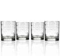 Fish Double Old Fashioned Drink Glass Set of 4 | Rolf Glass | 600000