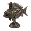 Steampunk Fish Submarine Sculpture | Unicorn Studios | WU77120V4