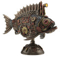 Steampunk Fish Submarine Sculpture | Unicorn Studios | WU77120V4 -2