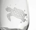 Sea Turtle White Wine Glass Set of 4 | Rolf Glass | 234427