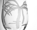 Palm Tree Stemless Wine Glass Set of 4 | Rolf Glass | 203331