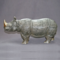 Indian Rhino Bronze Sculpture | Barry Stein | BBSRHI1-IND