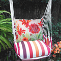 Red Flower Hammock Chair Swing "Cristina Stripe" | Magnolia Casual | CRGG503-SP
