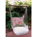 Flower Hammock Chair Swing Serene Garden "Latte" | Magnolia Casual | LT199SW-SGPHP