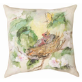 Cardinals In Flowers Indoor Outdoor Throw Pillow | SLCAFL -2