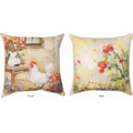 Chix Window Indoor Outdoor Throw Pillow | SLCXWD -3