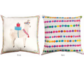 Llama Indoor Outdoor Throw Pillow "Fa La Llama" | SLFLLM -3