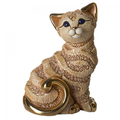 Ginger Cat Family Ceramic Figurine Set of 2 | De Rosa | F183-F383 -2