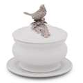 Song Bird Stoneware Covered Bowl | Vagabond House | VHCK326SB -3