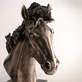 Horse Head Cold Cast | Bronze Finish | Unicorn Studios | WU77525V4