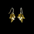 Ivy Leaf Wire Earrings | Nature Jewelry | Michael Michaud | 3550BZ