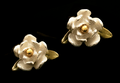 Magnolia Blossom Post Earrings | Nature Jewelry | Michael Michaud | 3536BZ
