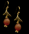 Pomegranate Drop Wire Earrings | Nature Jewelry | Michael Michaud | 3540BZ