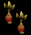 Pomegranate Post Earrings | Nature Jewelry | Michael Michaud | 3542BZ