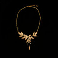 Leaf Tapestry 16" Statement Necklace | Nature Jewelry | Michael Michaud | 9292BZ