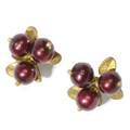 Cranberry Clip Earrings | Michael Michaud Jewelry | SS4407bzcr -2