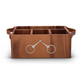 Horse Bit Wooden Flatware Caddy | Vagabond House | H264LB