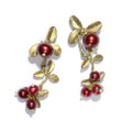 Cranberry Dangle Earrings | Michael Michaud Jewelry | SS4661bzcr