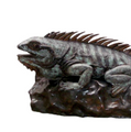 Iguana on Rock Bronze Fountain Statue | Metropolitan Galleries | SRB705542