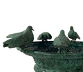 Seven Birds on Bowl Bronze Fountain Statue | Metropolitan Galleries | SRB42646