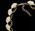 Ginkgo Leaf 16" Adjustable Gold Necklace | Michael Michaud | 8317V | Nature Jewelry 