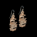 Birch Bark Sterling Silver Dangle Wire Earrings | Michael Michaud | 3328SC | Nature Jewelry 