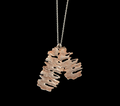 Birch Sterling Silver 26" Two Layer Pendant Necklace | Michael Michaud | 9245SC | Nature Jewelry 