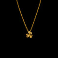 Clover Leaf 16" Petite Gold Pendant Necklace | Michael Michaud | 7796V | Nature Jewelry 